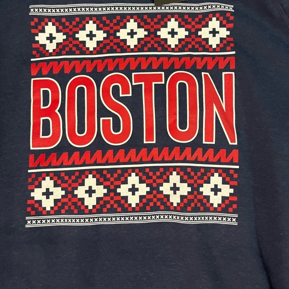 Boston Navy Holiday Crewneck - Picture 2 of 5